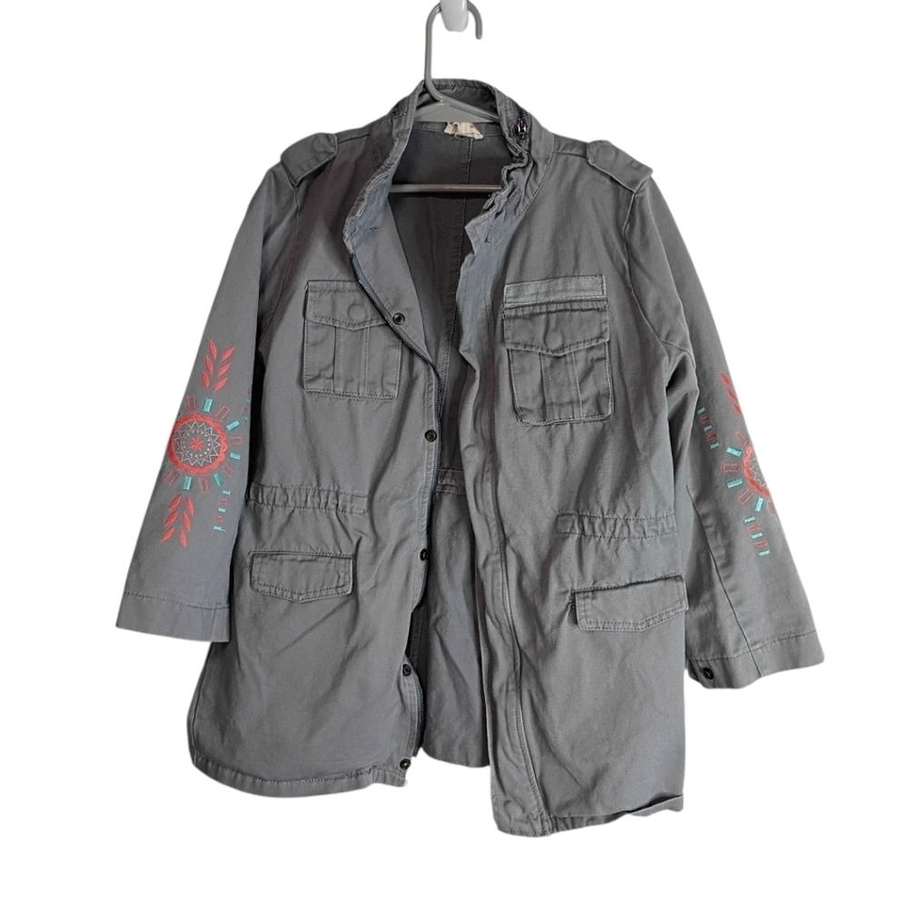Hayden - Grey Full Zip Casual Jacket - Size 12/14